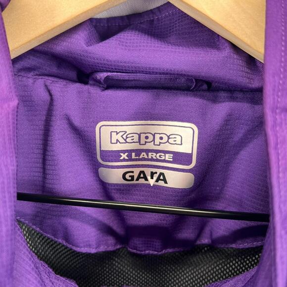 Kappa Adverzip Mediacom Fiorentina Violet Indigo Soccer Jacket Mens Size XL - Picture 4 of 12